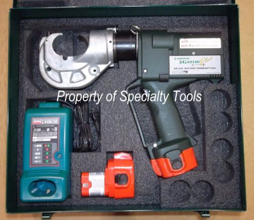 Greenlee gator ek1230 battery hydraulic crimper 12 ton u die crimping tool for sale