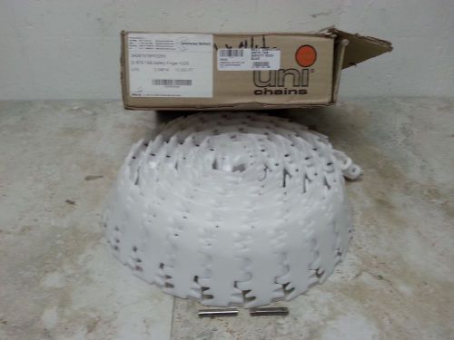 Uni Chain DI 879 TAB Conveyor Chain. Plastic/White.