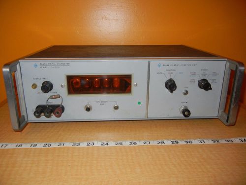 1960&#039;s HP Hewlett-Packard 3440A Nixie Tube Digital Voltmeter MUTI FUNCTION UNIT