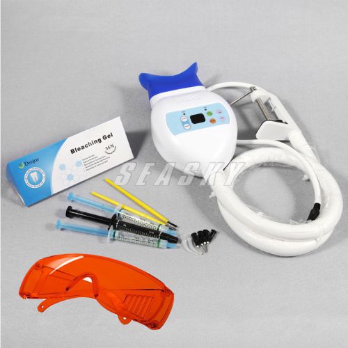 Dental Teeth Whitening LED Light Lamp Bleaching System Accelerator w/Gel +Goggle