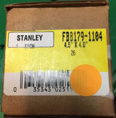 Asci stanley fbb179 1104 4.5&#034; x 4.0&#034; 4 wire electrified hinge - satin chrome for sale