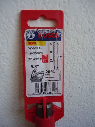 Bosch wild-bore 5/8 &#034; x 8 x 13 sds max rotary hammer drill bit hc5020 1129 for sale