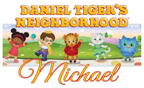 Daniel Tiger&#039;s Neighborhood w/ Name DIY DIGITAL DELIVERY Iron On Transfer Image