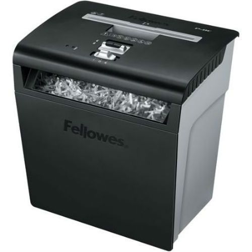 Fellowes P-8C Cross-Cut Paper Shredder Shreds 8 Sheets/1 Time Safety Lock Black