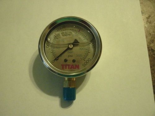 2-1/2&#034; Oil Filled Pressure Gauge - SS/Br 1/4&#034; NPT Lower MountPG5000PSI-250T