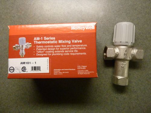 NIB - Honeywell AM Series Thermostatic Mixing Valve AM101-1, 3/4&#034; FIP