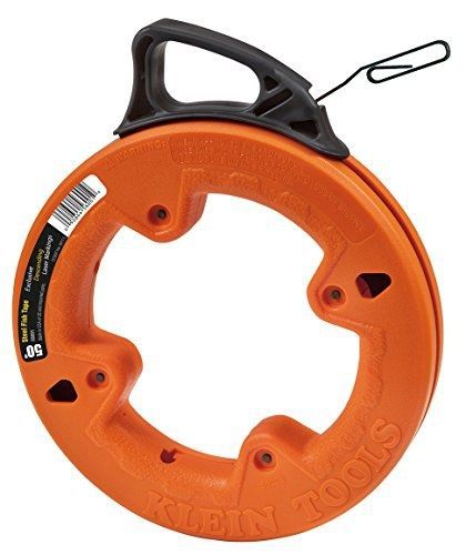 Klein Tools 56001 Depth Finder with High Strength 1/8-Inch Wide Steel Fish Tape,
