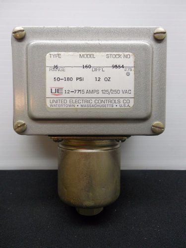 United electric controls co j6 50-180psi differential pressure switch model 160 for sale