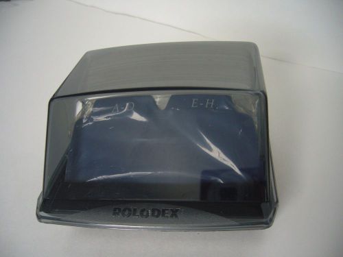 Vtg ROLODEX S300C BLACK ADDRESS TELEPHONE BUSINESS CARD FILE HOLDER, Unused