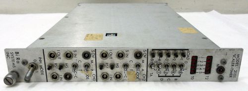 BI-RA SYSTEMS MODEL 2101 SCALER-TIMER CAMAC CRATE PLUG-IN PANEL UNIT