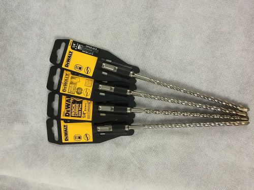 DeWalt DW5418 1/4&#034; x 6-1/2&#034; x 8-1/2&#034; Rock Carbide SDS PLUS 4pk