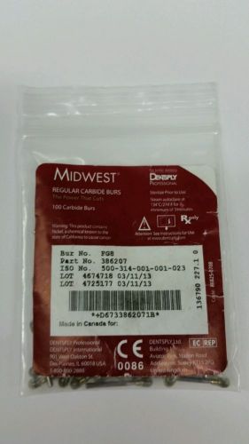 MIDWEST CARBIDE BURS FG 8 100 PCS