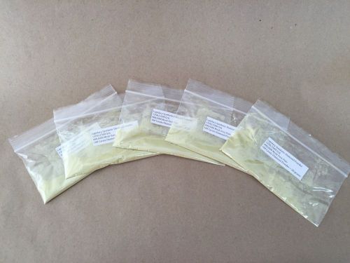 Lot of 5 Lapidary Diamond Powder 1350/1500 Grit 400/600 Mesh 100 Carats 20 Grams