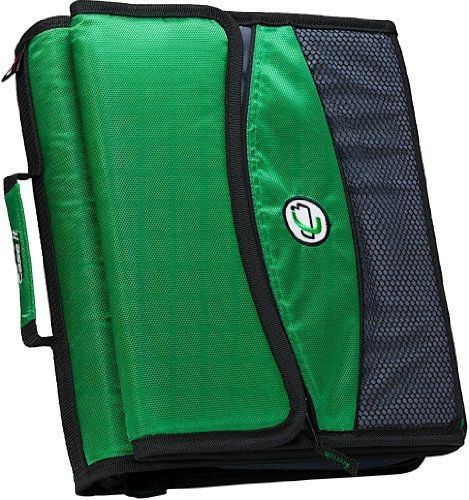 Case-it 2-Inch O-Ring Zipper Binder with Removable Tab File, Green, D-901-GRE