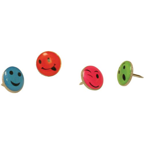 Push Pins Carded-Smiley 16/Pkg 085288298301