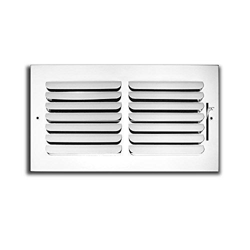 Hvac premium 14&#034; x 8&#034; - 1-way curved blade supply air grille - maximum air flow for sale