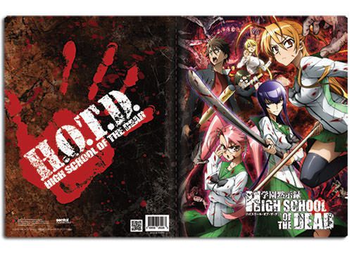 High School Of The Dead Group Pocket File Folder