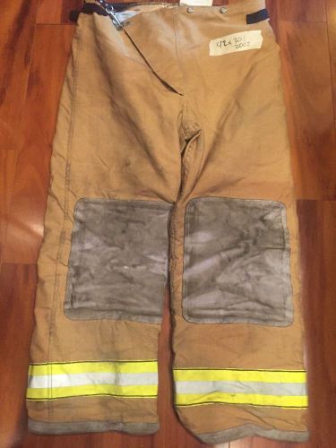 Firefighter PBI Gold Bunker/TurnOut Gear Globe Pants 42W x 30L Halloween Costume