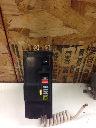 New square d qob230gfi 2 pole 240 volts 30 amp bolt ground fault gfi for sale