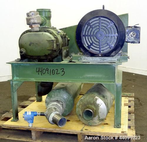 Used- schwitzer horizontal rotary positive displacement blower, size 4.5x6vt. ap for sale