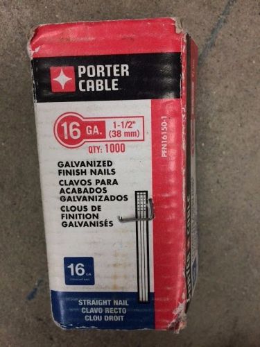 Porter Cable 16 GA. 1.5&#034; Galvanized Finished Nails (1000 pk)