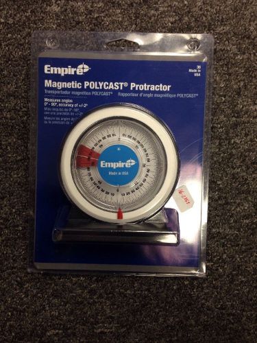 Empire Protractor Magnetic Angle Finder Empire Level 36 Magnetic Polycast