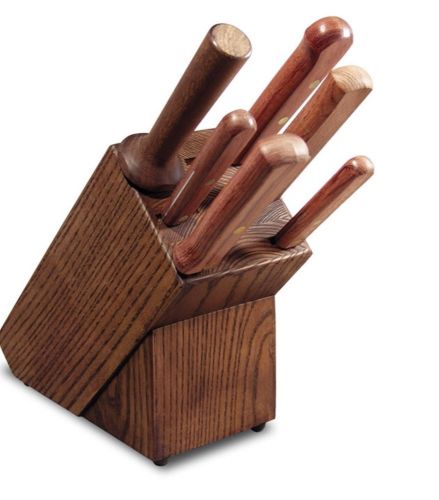 Dexter Russell BS6-8, 6-Piece Set of Knives in Rosewood Slunt Block