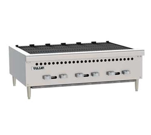 Vulcan VCRB36 Charbroiler gas countertop 36&#034; (6) 14,500 BTU cast iron burners