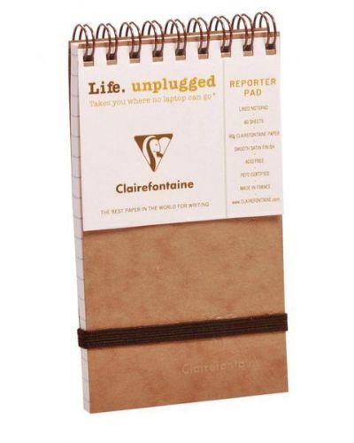 Clairefontaine The Reporter Tan Ruled 3 x 5 Notebook