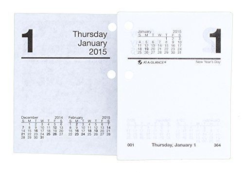 At-A-Glance AT-A-GLANCE Daily Calendar Refill 2015, 3 x 3.75 Inch Page Size