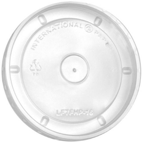 International paper flat clear hot food container lid 6-16 oz. lftfhp-16 1000/cs for sale