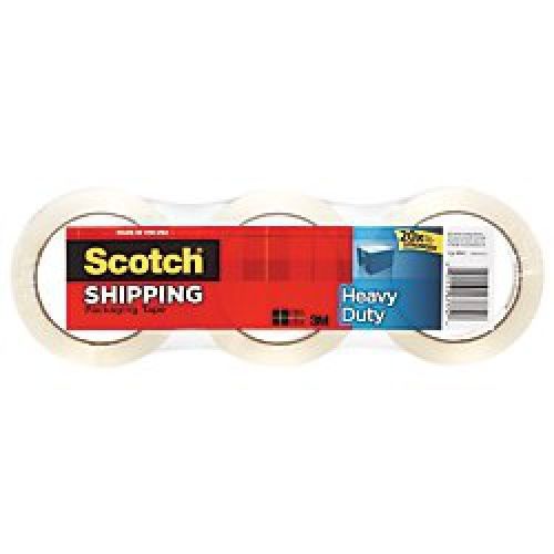 18 Rolls Scotch 3M Heavy Duty Clear Packaging Shipping Tape 54.6 yd per roll