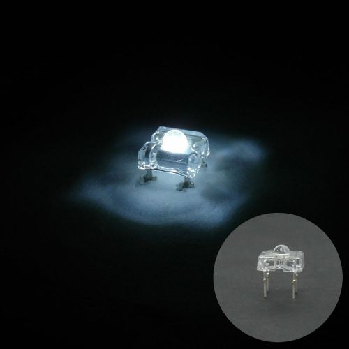 50 pcs 3mm Piranha Super Flux LED Light Bulb Sign Car Lights 25000 mcd White