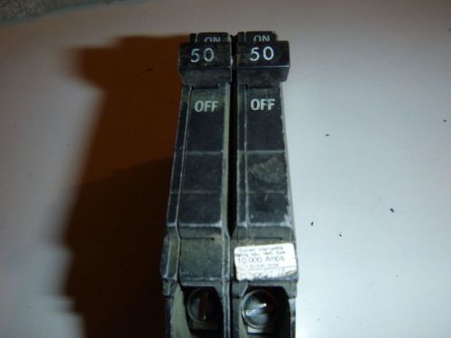 GE  TQP  2 Pole 50 Amp Circuit Breaker - lot of 1