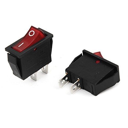 2 x AC 250V/16A 125V/20A 2 Pin ON/OFF I/O SPST Boat Rocker Switch