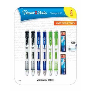 Papermate clearpoint #2 mechanical pencils, 8 pk for sale