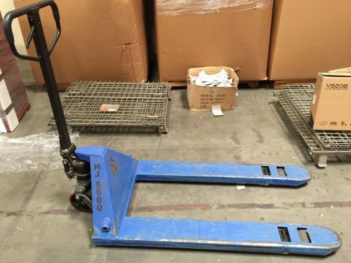 5500 lbs Heavy Duty Double Casters Pallet Jacks in Blue