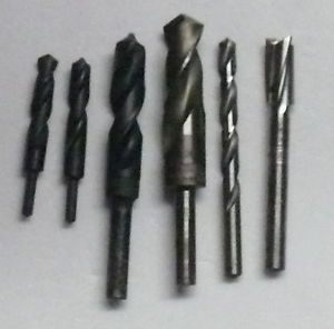 DRILL BITS &gt; LOT OF 6 DRILL BITS &gt; 1&#034; &gt;3/4&#034; &gt; 3/4 ROUTER BIT &gt;&gt; 7/16&#034; &gt;&gt; 2@ 1/2&#034;