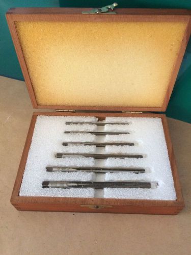 Alvord Polk 155-S-07 HSS Taper Pin Reamer Set, 6 Pc, Taper Pin Sizes