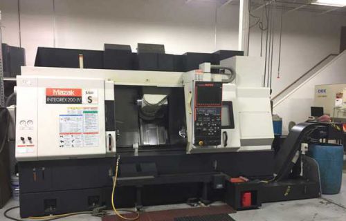 MAZAK INTEGREX 200-IV S CNC LATHE, MAZATROL, 2.5&#034; BAR, 8&#034; CHK, 40 TLS, SUB SPIND