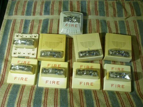 Lot of 9 WHEELOCK FIRE ALARM STROBE Used