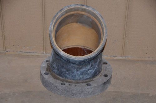 Fibercast 265C 265S 8&#034; 45° Elbow Flange X Socket Fiberglass Fitting