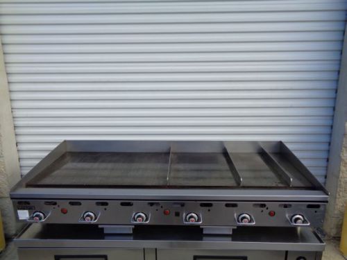 Vulcan 72” Nat Gas Thermostatic Flat Top Griddle MSA72 from BURGER 21 RESTAURANT