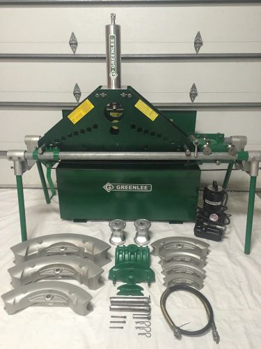 *GREENLEE* 1-1/4&#034;-5&#034; BENDER SET, 885, 1802 BENDING TABLE, ELECTRIC PUMP,881,884