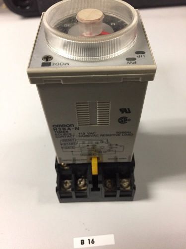 Omron H3BA-N Solid-State Timer, 110 VAC, Contact: 5A at 250VAC