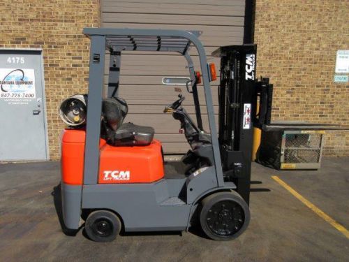 FORKLIFT (23377) 2010 TCM MODEL FCG15-4HL, 3000 LBS CAP. TRIPLE MAST