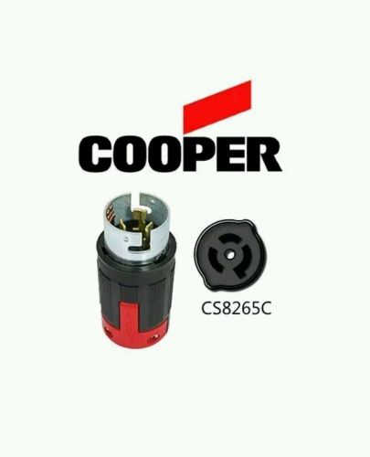 Arrowhart cs8265ex 50a locking plug 250v 3p/4w cooper wiring devices new in box for sale