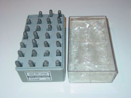 HANSON 20200 1/8&#034; STEEL LETTER STAMP SET