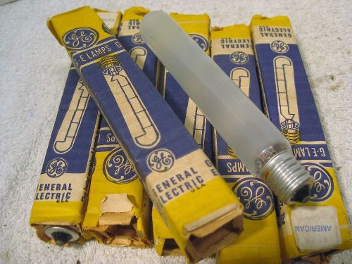 6 new/old stock ge fg-648-x tubular light bulbs for sale