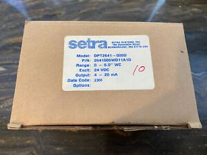 SETRA DPT2641-005D 4-20mA Differential Pressure Transducer